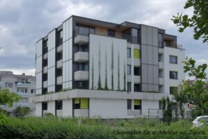 Fassaden-Kollektoren an der Stettbachstrasse